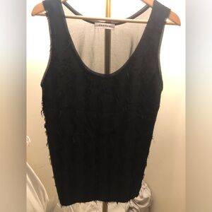 NWOT Sandro Black Fitted Tank Top